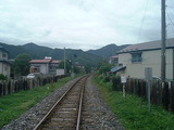線路・大槌駅方面