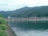 大槌川河口上流方面